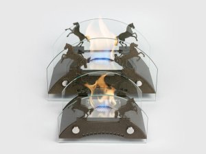 Биокамин настольный Lux Fire Графский мост S (бронза)