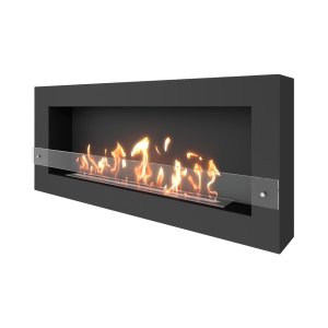 Биокамин SteelHeat WALL GRAND 1500 черный