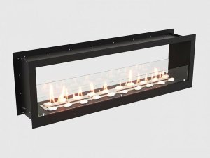 Встроенный биокамин Lux Fire Cквозной 1710 M